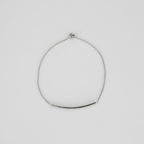 Bracelet Bracelet or blanc barrette de diamants 0.55ct 58 Facettes