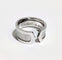 Bague 58 Bague or blanc Cartier "double C" 58 Facettes 1-767/8