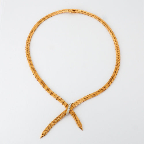 Collier COLLIER OR JAUNE VINTAGE 58 Facettes