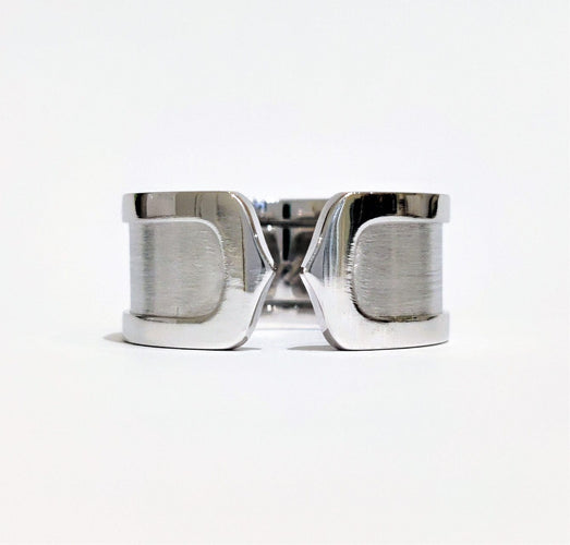 Bague 58 Bague or blanc Cartier "double C" 58 Facettes 1-767/8
