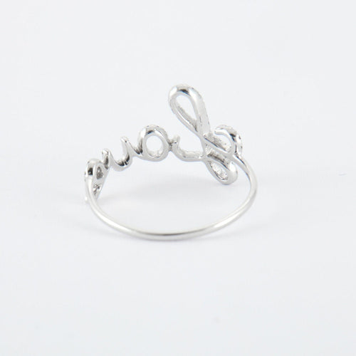 Bague Bague LOVE en or blanc & diamants 58 Facettes