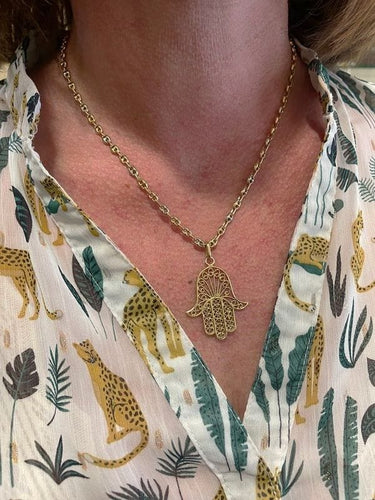 Pendentif PENDENTIF MAIN DE FATMA FILIGRANE 58 Facettes 065651