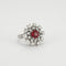 Bague 49.5 Bague marguerite, grenat, diamants 58 Facettes