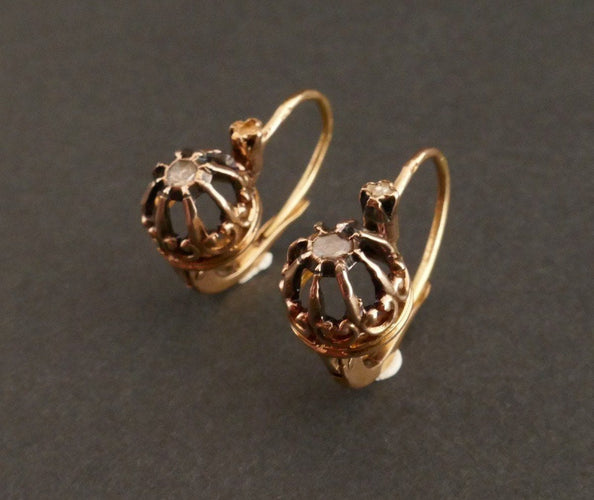 Boucles d'oreilles Dormeuses diamants 58 Facettes