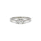 Bague 51 Solitaire accompagné - 0,38 carat D VVS1 58 Facettes 240079R