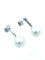Boucles d'oreilles Boucles d’oreilles platine, diamants et perles 58 Facettes