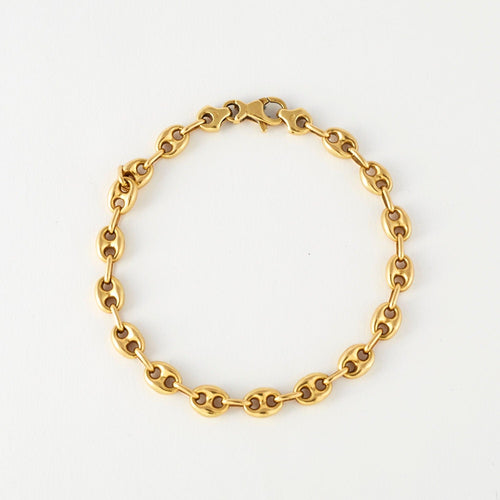 Bracelet Bracelet or jaune grain de café 58 Facettes