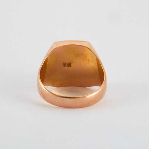 Bague 62 Chevalière Or Rose 58 Facettes