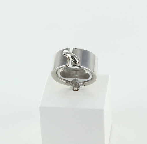 Bague 50 Bague CHAUMET " Lien" or blanc 58 Facettes