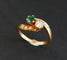 Bague 53.5 Bague Toi Et Moi émeraude Et Diamants 58 Facettes