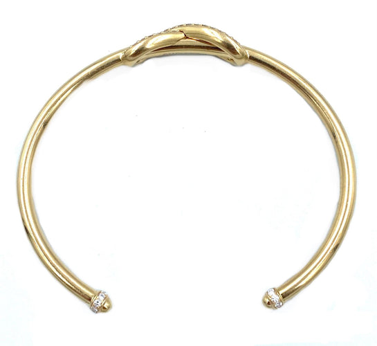 Bracelet TIFFANY & Co. Bracelet Infinity or et diamants 58 Facettes