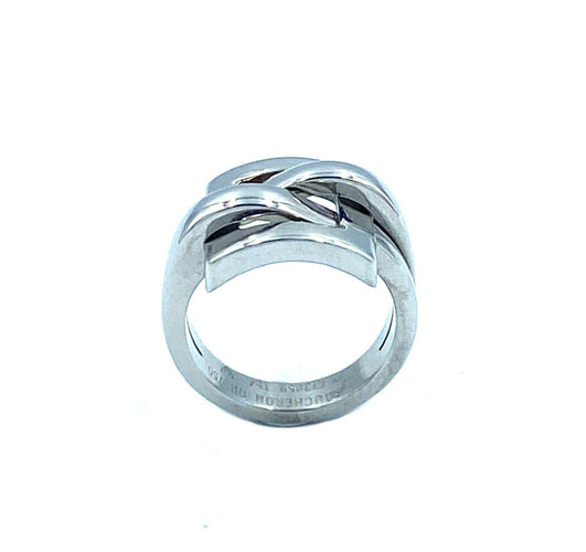 Bague 54 Boucheron. Bague or blanc 58 Facettes