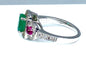Bague 52 Bague émeraude rubis diamants 58 Facettes AB249