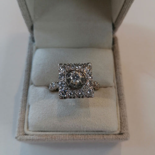 Bague 57 Bague Rétro diamants 58 Facettes