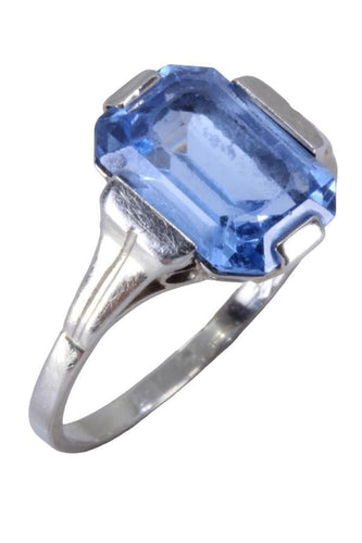 Bague 55 BAGUE TOPAZE ART DÉCO 58 Facettes 073901