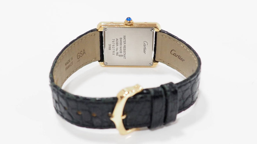 Montre CARTIER - Montre Tank Solo en or jaune 58 Facettes 32068