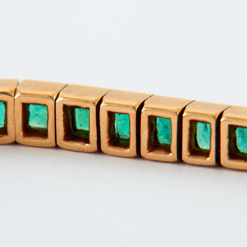 Bracelet CARTIER - Bracelet ligne Emeraudes 58 Facettes