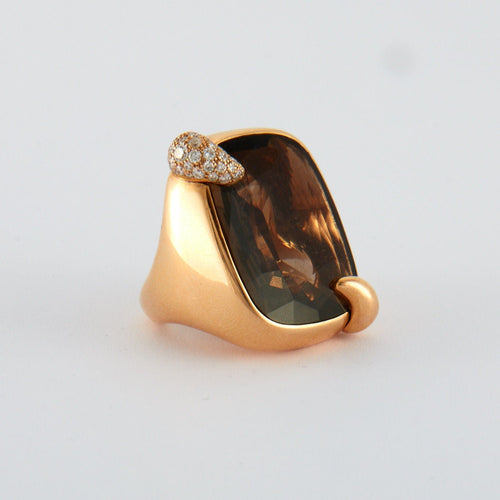 Bague 52 POMELLATO - Bague Ritratto Quartz fumé 58 Facettes