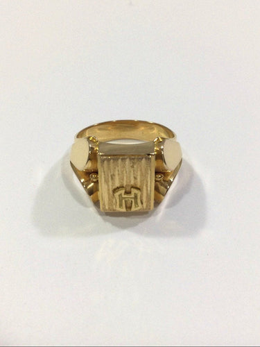 Bague 50.5 Bague Chevalière monogrammée H 58 Facettes 949551