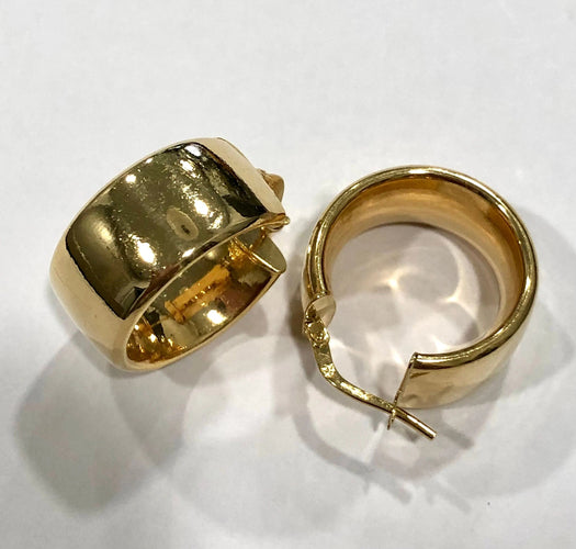 Boucles d'oreilles Boucles d’oreilles créoles or jaune 58 Facettes