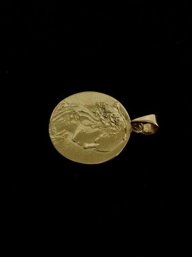 Pendentif Médaille de La Vierge Adorazione 58 Facettes