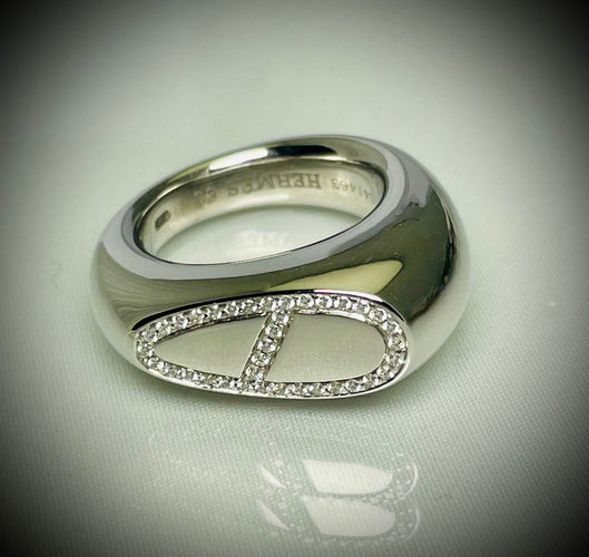 Bague 53 Bague Hermès Diamants 58 Facettes