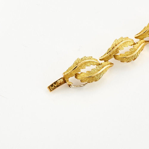 Bracelet Bracelet Feuilles or jaune 58 Facettes