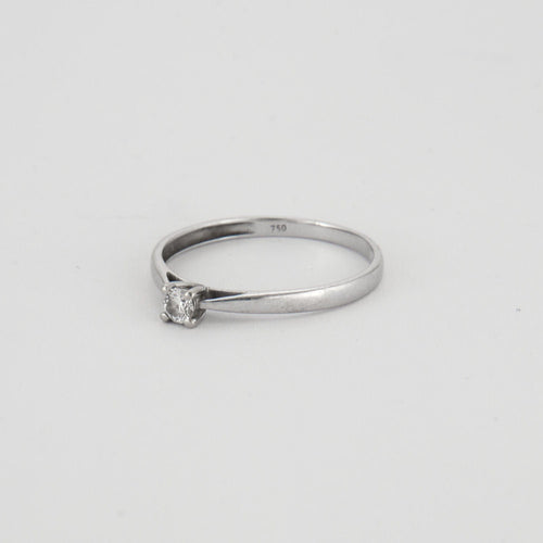 Bague 54 Bague Solitaire Diamant 0.08ct 58 Facettes EL2-44
