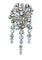 Broche Broche à pampilles détachables argent et pierres blanches 58 Facettes AB281