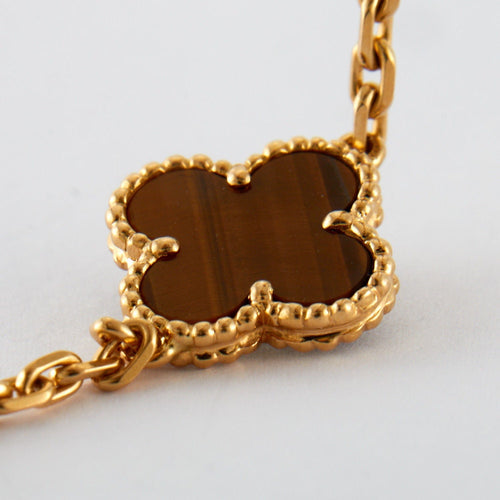 Collier Van Cleef & Arpels - Sautoir Alhambra Oeil de tigre 58 Facettes