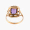 Bague 52 Bague Pierre mauve 58 Facettes
