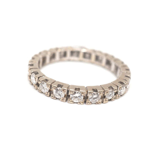 Bague 58 Alliance Américaine or 19 diamants 58 Facettes