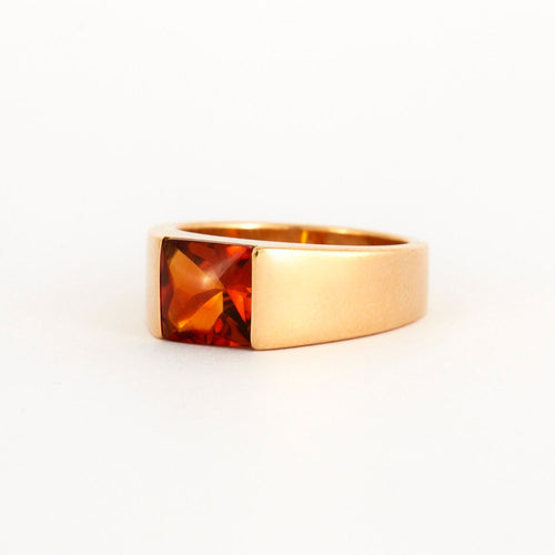 Bague 57 CARTIER - Bague Tank Citrine 58 Facettes