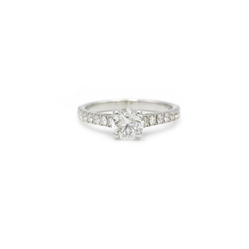 Bague Bague Solitaire accompagné 0,96 carat 58 Facettes 230287R