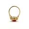 Bague 55 Bague Pompadour Or jaune Rubis Diamants 58 Facettes