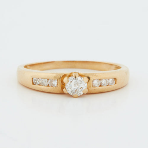 Bague 54 Bague Or jaune Diamants 58 Facettes RÉF 4015/19