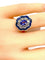 Bague 51 Bague marguerite Or Saphirs Diamants 58 Facettes AB214
