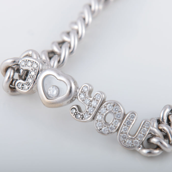 Bracelet Bracelet "Joyou" or blanc Diamants 58 Facettes