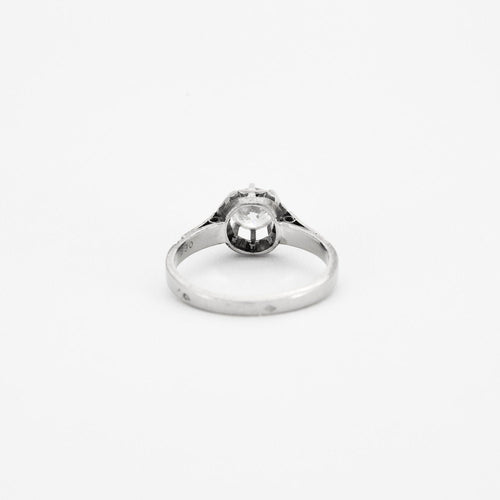 Bague 55 Bague Solitaire Or gris Diamant 0.53ct 58 Facettes 230450