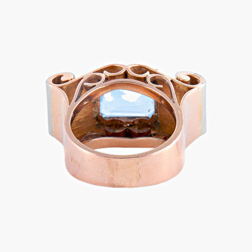 Bague 55 Bague Tank spinelle Verneuil et diamants 58 Facettes 455