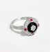 Bague 54 Bague style art déco diamants, onyx et rubis 58 Facettes 1-847/3