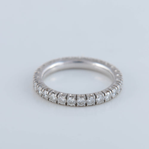 Bague 51 Alliance Cartier "Etincelle" Platine & Diamants 58 Facettes