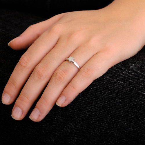 Bague 52 Bague Solitaire Diamant 0.45ct 58 Facettes