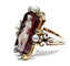 Bague 51 Bague camée sur agate perles fines diamants 58 Facettes AB263