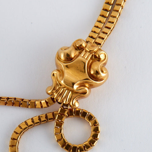 Collier Sautoir ancien en or jaune 58 Facettes