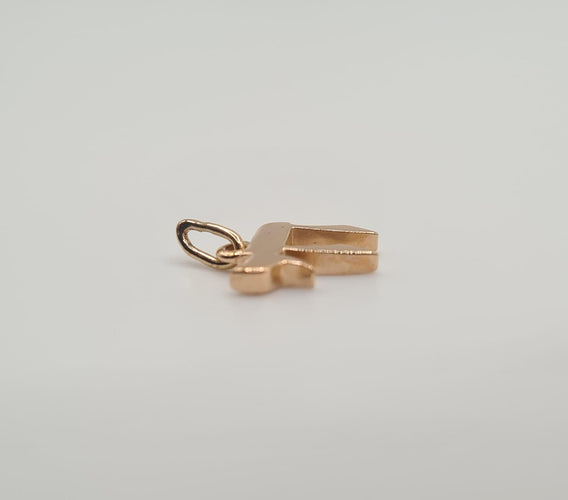 Pendentif Pendentif "HAI" or rose 18 carats 58 Facettes