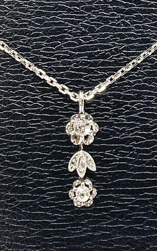 Pendentif Pendentif Or blanc Diamants 58 Facettes AB246