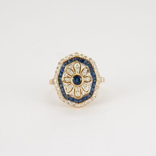 Boucles d'oreilles BOUCLES D'OREILLES OR JAUNE, DIAMANTS, SPAHIRS 58 Facettes