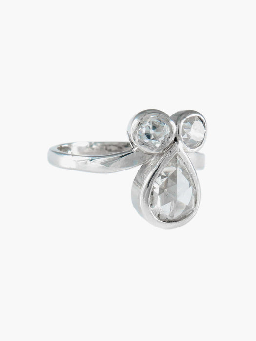 Bague 52.5 Bague Duchesse Diamant poire 58 Facettes