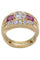 Bague BAGUE MODERNE DIAMANTS ET SAPHIRS ROSES 58 Facettes 057881